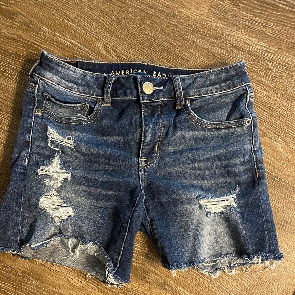 Mid Rise America Eagle Shorts